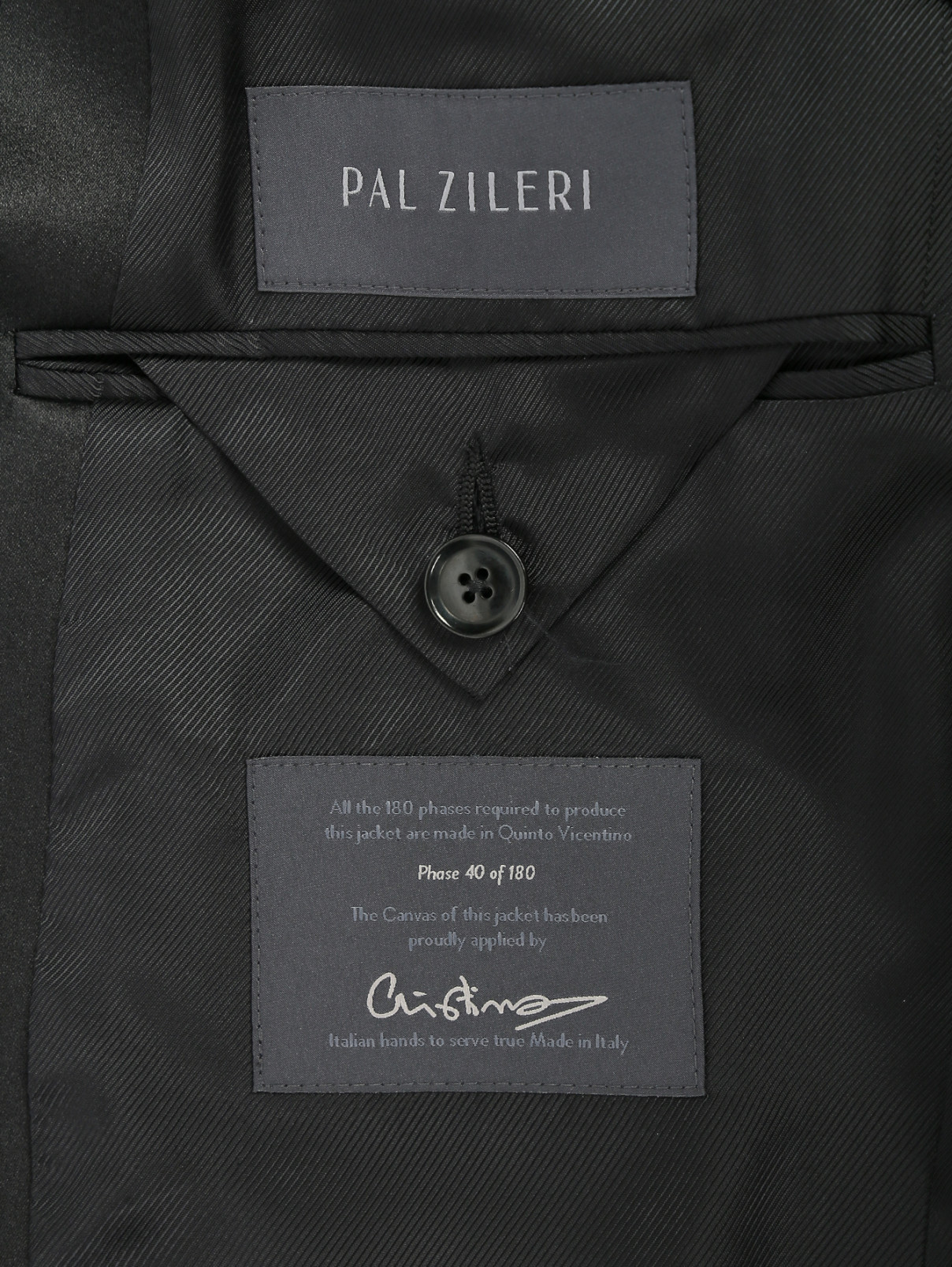 Смокинг из шерсти Pal Zileri  –  Деталь2  – Цвет:  Черный