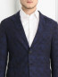 Пиджак однобортный из хлопка с узором Armani Collezioni  –  Модель Общий вид1