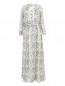 Платье-макси из шелка с узором Paul&Joe  –  Общий вид