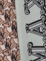 Узкий шарф-галстук из шелка с узором Max Mara  –  Деталь1
