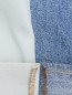 Комбинированные джинсы из голубого и синего денима Ombra  –  Деталь2