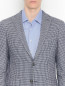 Пиджак из шерсти и хлопка с узором Windsor  –  МодельОбщийВид1