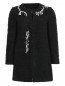 Пальто из шерсти с аппликацией из кристаллов Moschino Boutique  –  Общий вид