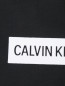 Укороченный топ из хлопка с принтом Calvin Klein  –  Деталь