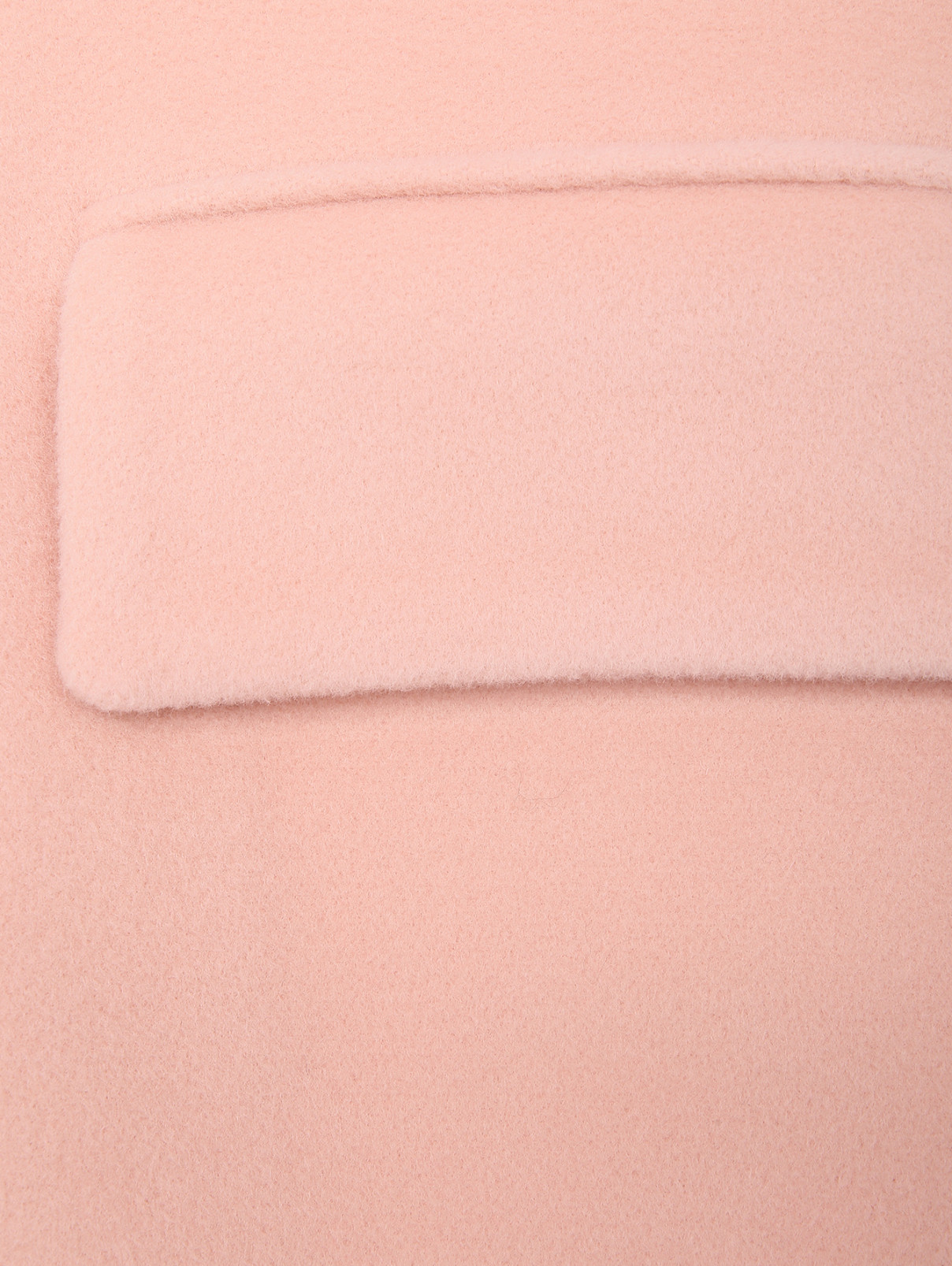 Пальто из шерсти с карманами Semicouture  –  Деталь1  – Цвет:  Розовый