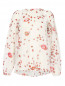 Полупрозрачная блуза из шелка с принтом Giamba  –  Общий вид