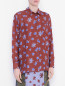 Шелковая блуза с цветочным узором Paul Smith  –  МодельВерхНиз