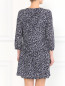 Платье из шелка с абстрактным узором Burberry  –  Модель Верх-Низ1