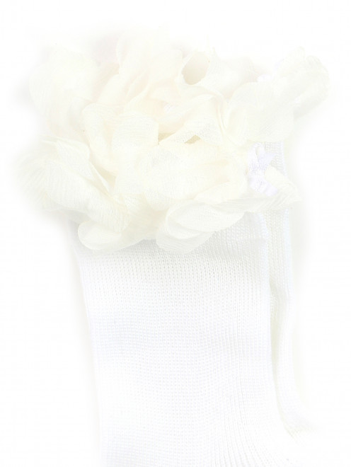 Носки из хлопка с декоративным краем La Perla - Деталь