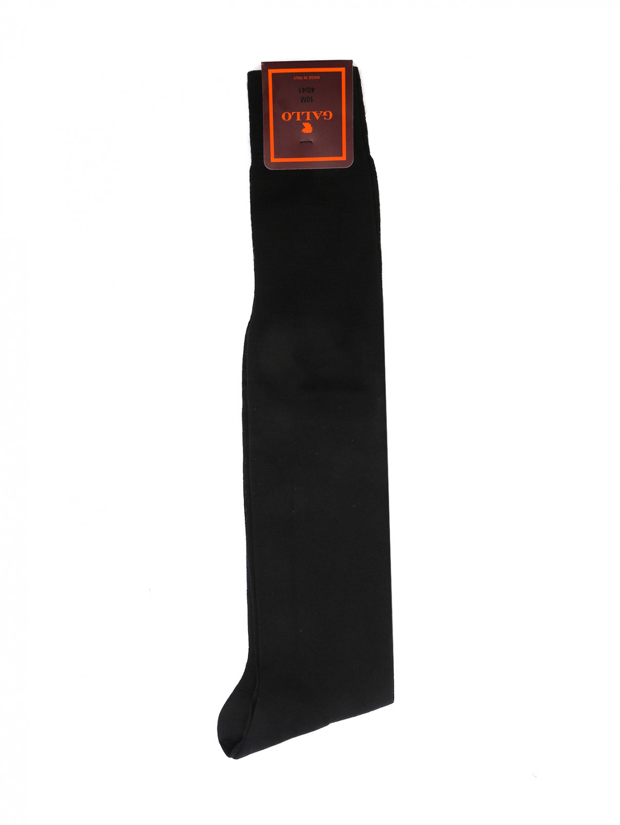 Носки из шерсти однотонные Gallo  –  Общий вид  – Цвет:  Черный