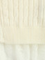 Кардиган ажурной вязки декорированный кружевом MiMiSol  –  Деталь1
