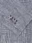 Пиджак  из хлопка и льна с узором "клетка" LARDINI  –  Деталь