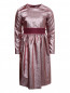 Платье из ткани ламэ с поясом Il Gufo  –  Общий вид