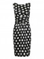 Платье из шелка с узором "горох" Moschino  –  Общий вид
