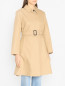 Плащ из смешанного хлопка с поясом Weekend Max Mara  –  МодельВерхНиз