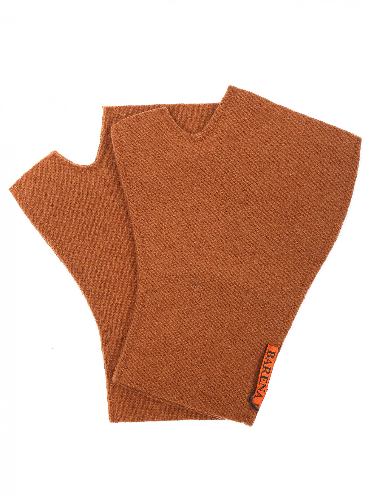 Перчатки из шерсти Barena  –  Общий вид  – Цвет:  Оранжевый