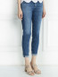 Джинсы с искусственными потертостями AG Jeans  –  Модель Верх-Низ