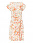 Платье-мини из шелк с цветочным узором Paul&Joe  –  Общий вид