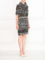 Платье крупной вязки из шерсти и альпаки JO NO FUI  –  Модель Общий вид