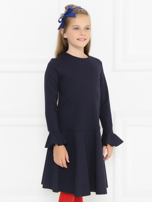 Платье трикотажное с оборками Aletta Couture - МодельВерхНиз