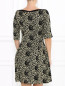 Платье из фактурной ткани с узором GIG Couture  –  Модель Верх-Низ1