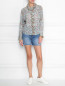 Блуза из хлопка с цветочным узором Isabel Marant  –  МодельОбщийВид
