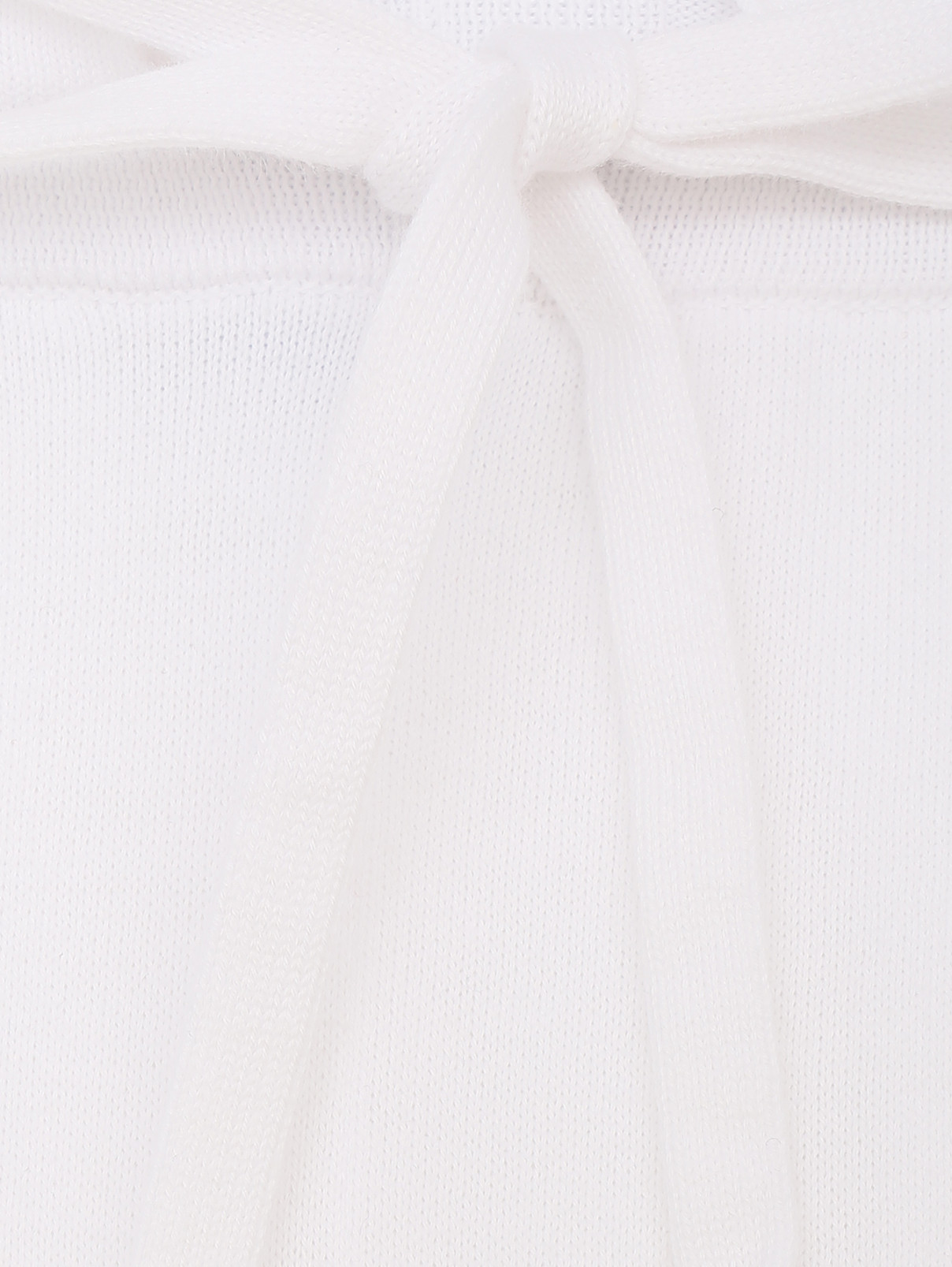 Трикотажные брюки из хлопка на резинке Malo  –  Деталь1  – Цвет:  Белый