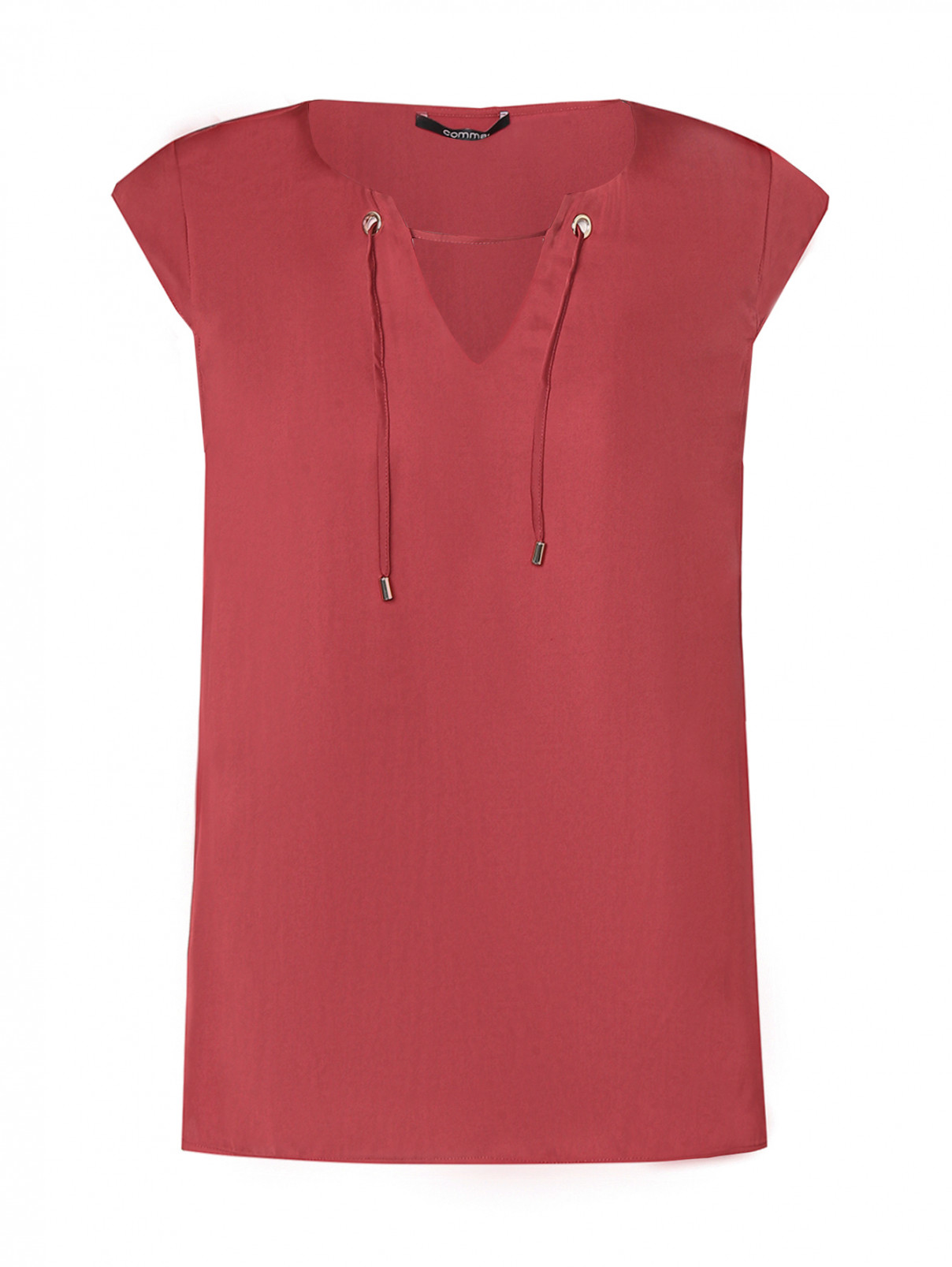 Атласная блуза из вискозы Comma  –  Общий вид
