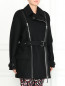Пальто из шерсти с поясом Jean Paul Gaultier  –  Модель Верх-Низ