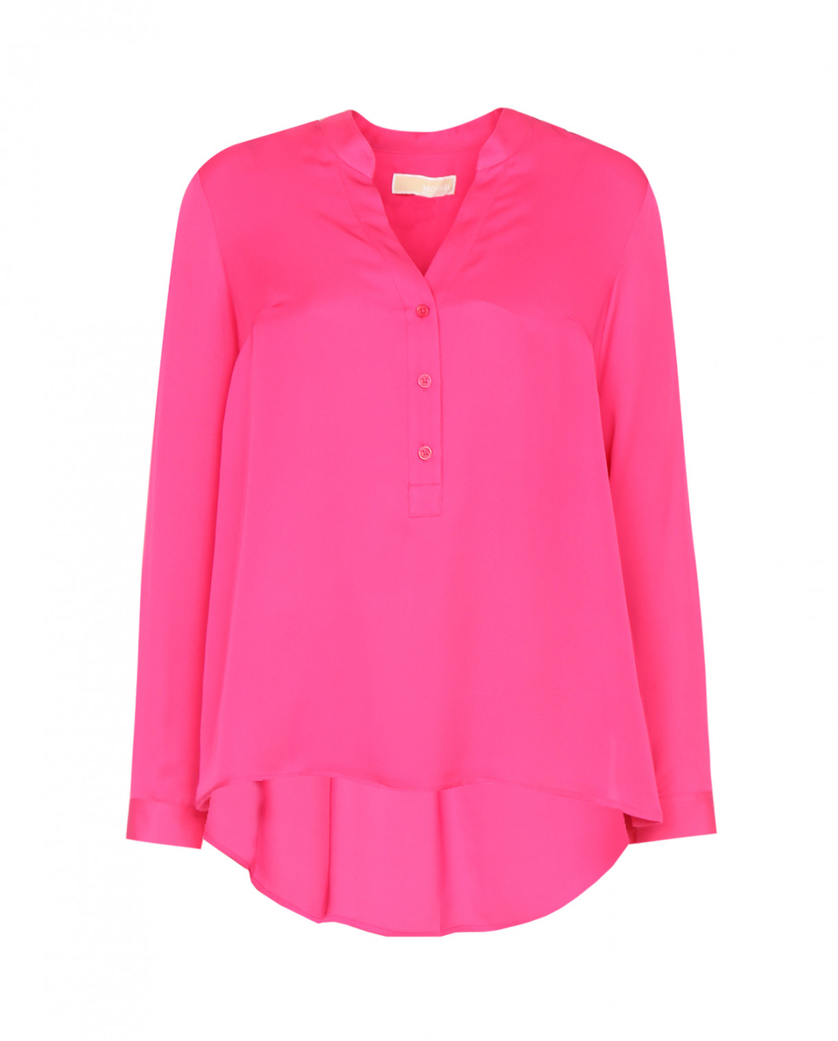 Блуза из шелка Michael by Michael Kors  –  Общий вид  – Цвет:  Розовый
