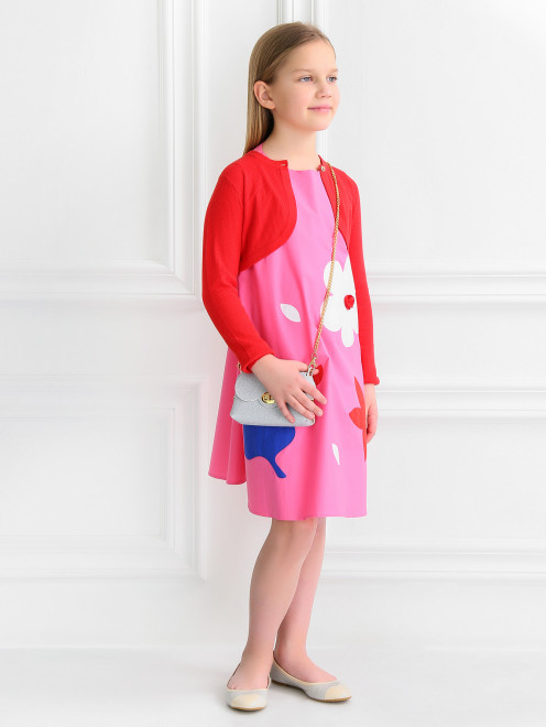 Трикотажное болеро с длинными рукавами Armani Junior - Модель Общий вид