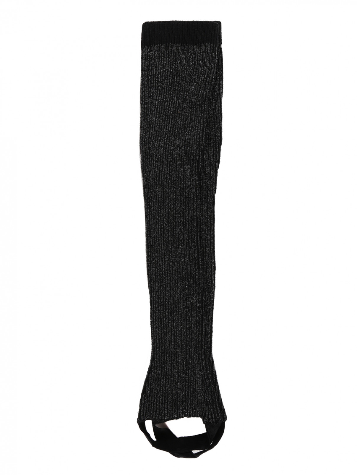 Гольфы со штрипками и люрексом Max Mara  –  Общий вид  – Цвет:  Черный