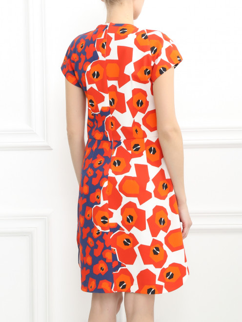Платье из хлопка с цветочным узором - Модель Верх-Низ1