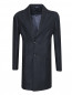 Пальто из шерсти с накладными карманами Barba Napoli  –  Общий вид
