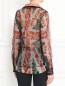 Блуза с цветочным узором Jean Paul Gaultier  –  Модель Верх-Низ1