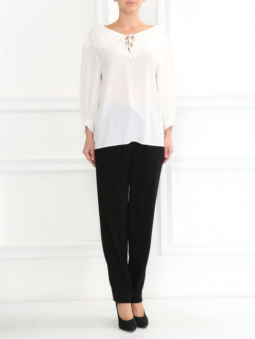 Блуза из шелка свободного кроя Barbara Bui - Модель Общий вид