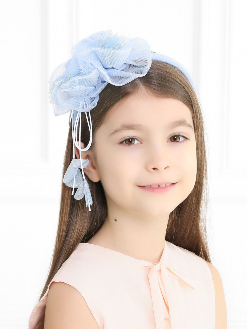 Ободок из сетки с бантом Aletta Couture - Модель Общий вид