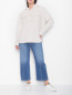 Укороченные джинсы прямого кроя Persona by Marina Rinaldi  –  МодельОбщийВид