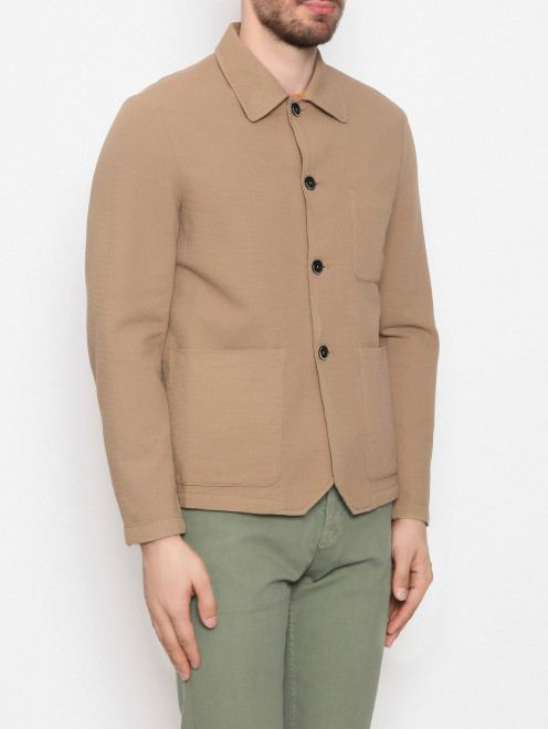 Куртка из хлопка с карманами Barena - МодельВерхНиз