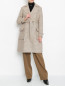 Пальто из смешанной шерсти с накладными карманами LARDINI  –  МодельОбщийВид