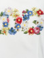 Футболка хлопковая с цветочной аппликацией Dolce & Gabbana  –  Деталь