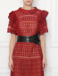 Широкий ремень из кожи Ermanno Scervino  –  МодельВерхНиз