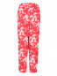 Легкие укороченные брюки с цветочным узором Marina Sport  –  Общий вид