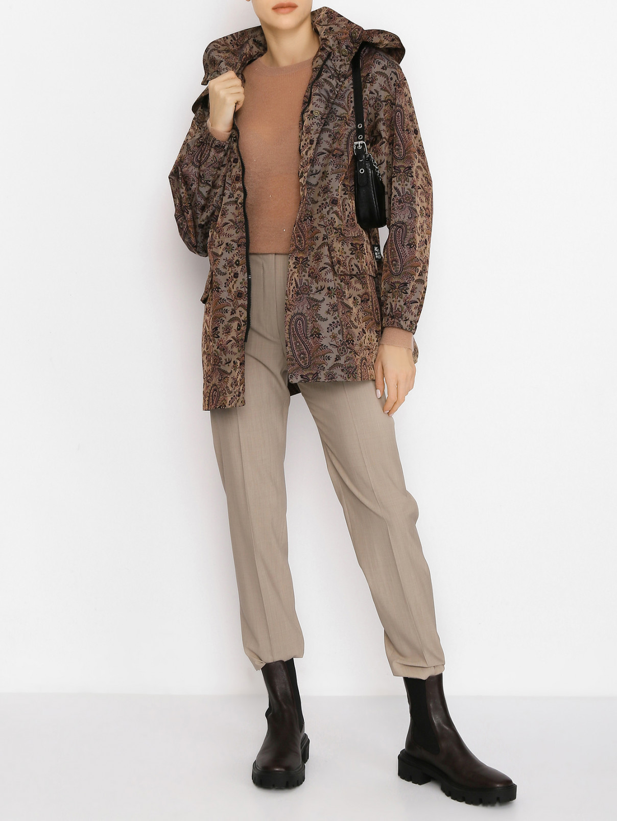 Куртка на молнии с карманами Etro  –  МодельОбщийВид  – Цвет:  Мультиколор
