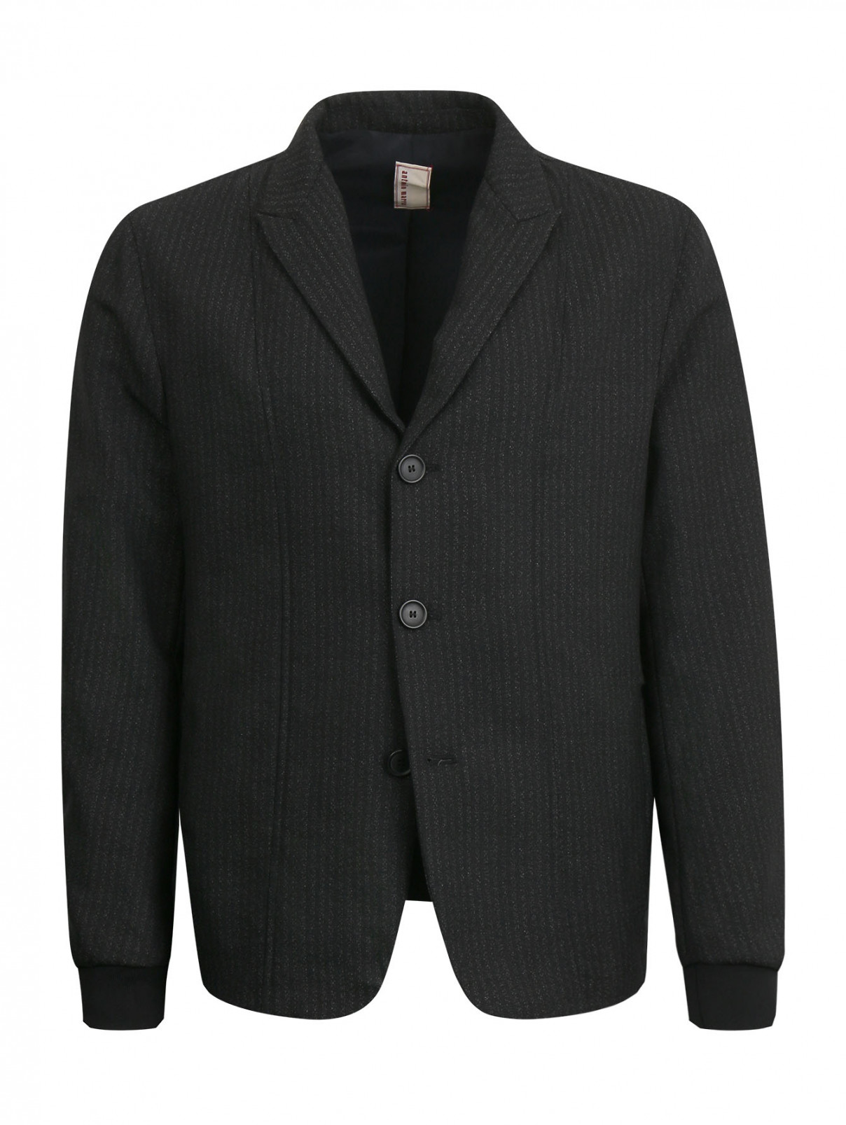 Пиджак с боковыми карманами на молнии Antonio Marras  –  Общий вид  – Цвет:  Черный