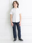 Рубашка из льна и хлопка Armani Junior  –  Модель Общий вид
