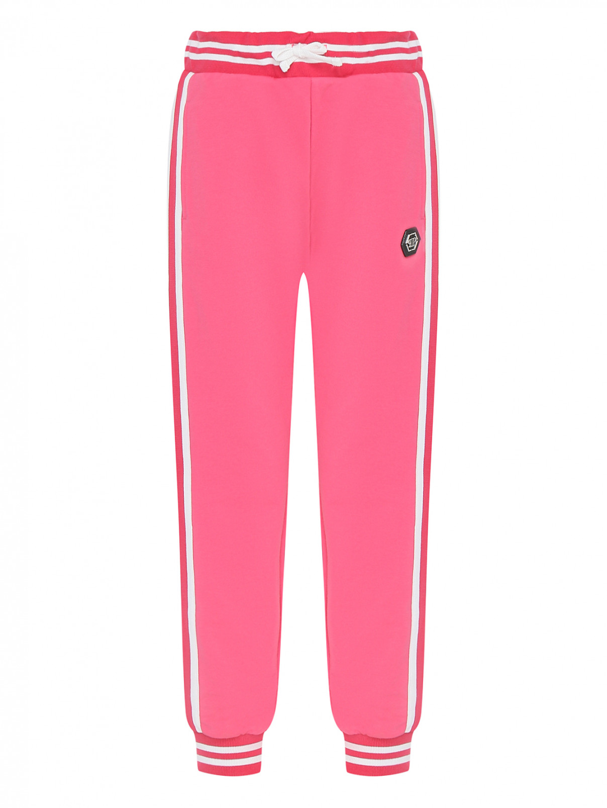 Трикотажные брюки с карманами Philipp Plein  –  Общий вид  – Цвет:  Розовый