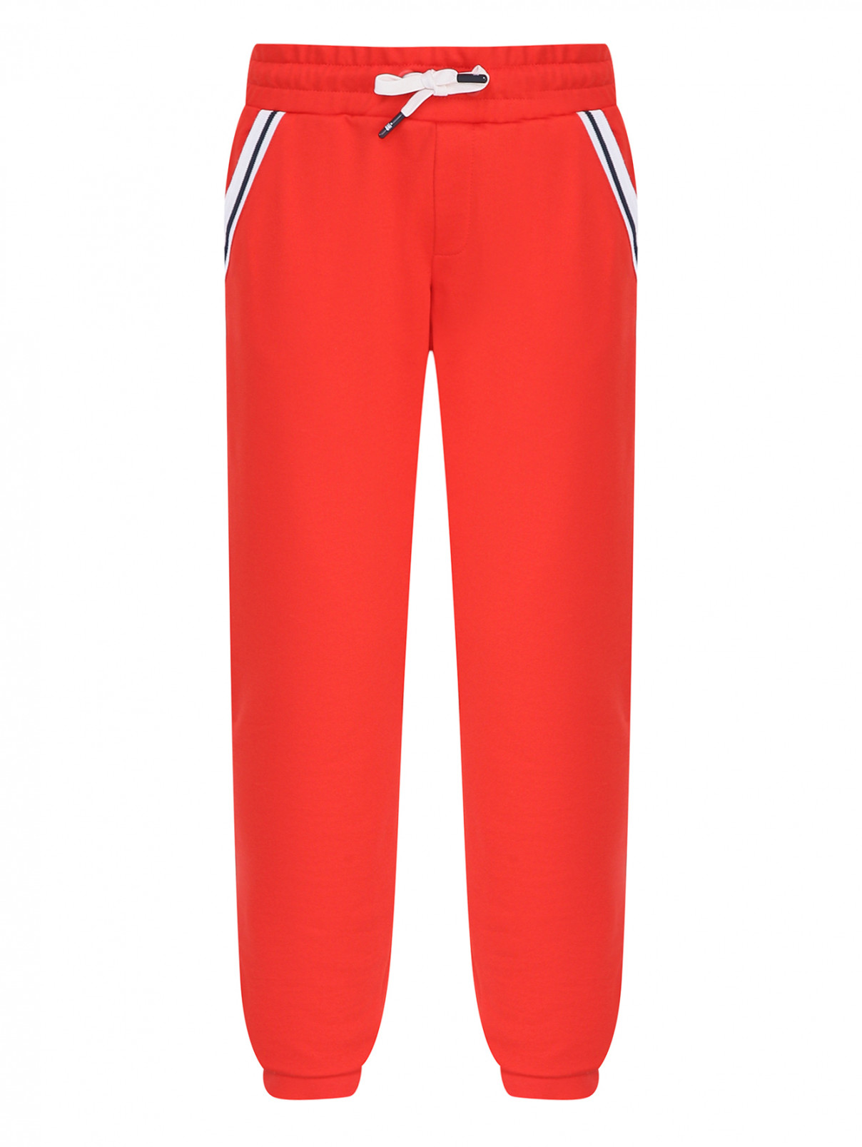 Трикотажные брюки на резинке Bikkembergs  –  Общий вид  – Цвет:  Красный