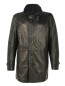 Куртка из кожи с подкладом из меха Gimo'S  –  Общий вид