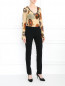 Блуза из шелка с цветочным узором Alberta Ferretti  –  Модель Общий вид
